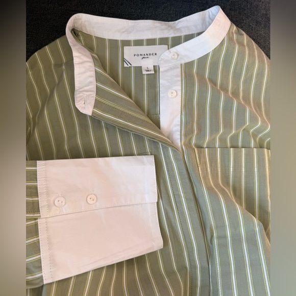 Ada POMANDER PLACE
Green Stripe Rohan Shirt Dress - Picture 5 of 5